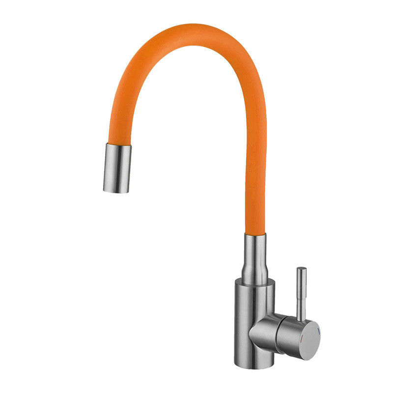 Schwenker flexibler bunter Schlauch-einzelner Griff-Küchen-Hahn-Mischer-Chromes 360