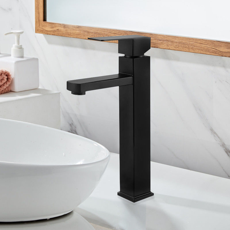 Schiff-einzelnes Loch-einzelner Griff-Becken-Mischer des Edelstahl-SUS304 in Chrome Matte Black Gold Sn