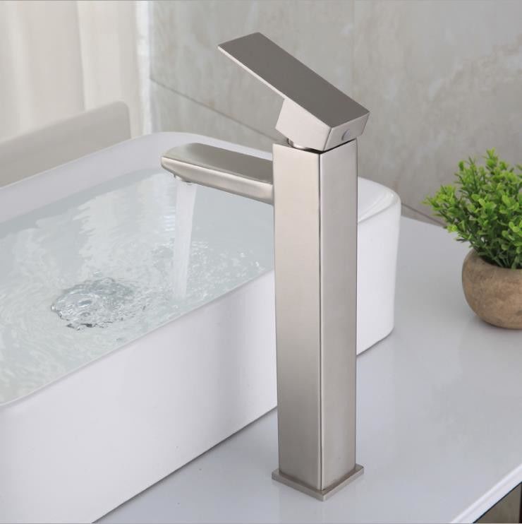 Schiff-einzelnes Loch-einzelner Griff-Becken-Mischer des Edelstahl-SUS304 in Chrome Matte Black Gold Sn