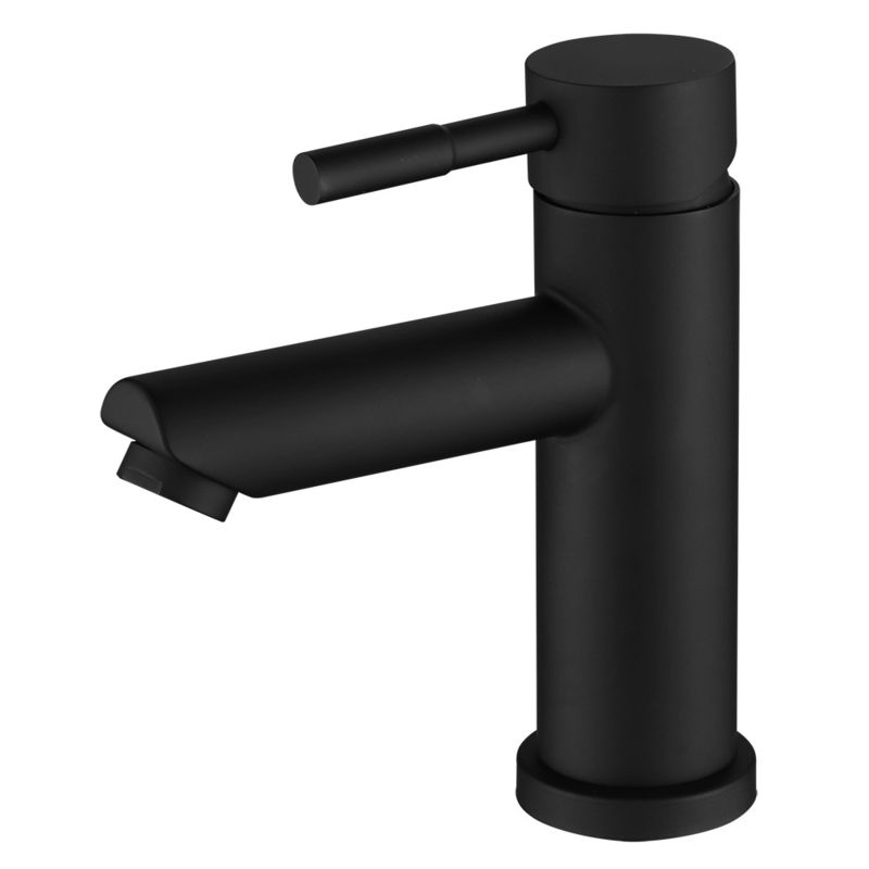 Einzelnes Loch-einzelner Griff-Becken-Mischer des Edelstahl-SUS304 in Matte Black Chrome-SN Gold