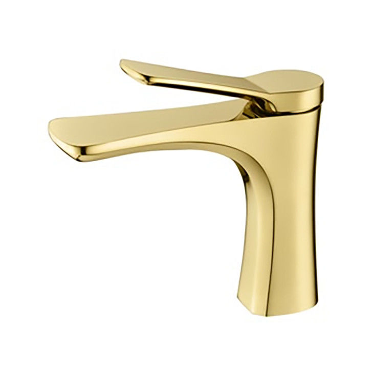 Modernes einzelnes Messingloch-einzelner Griff-Becken-Mischer in Chrome Matte Black Gold Grey