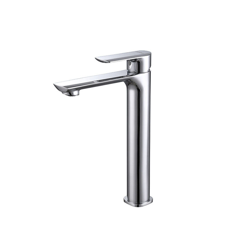 Messingschiff-einzelnes Loch-einzelner Griff-Becken-Mischer-Hahn in Chrome Matte Black Grey Gold