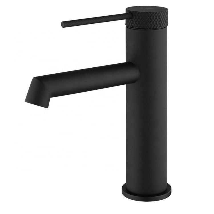 Modernes einzelnes Messingloch-einzelner Griff-Becken-Mischer in Chrome Matte Black Gold Grey