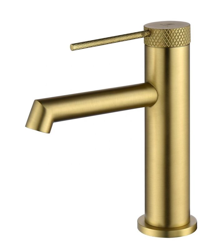 Modernes einzelnes Messingloch-einzelner Griff-Becken-Mischer in Chrome Matte Black Gold Grey