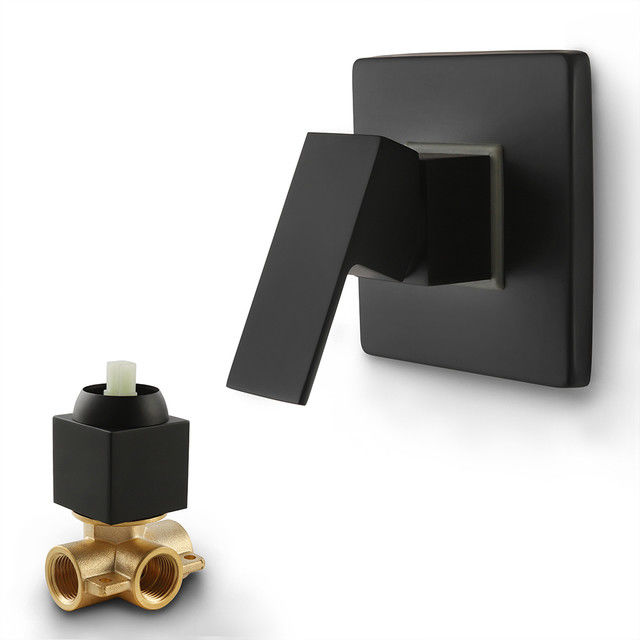 Druck Chromes Matte Black Square Shower Handle balancierte 1/2 in rauem in der Ventil-Ordnungs-Ausrüstung
