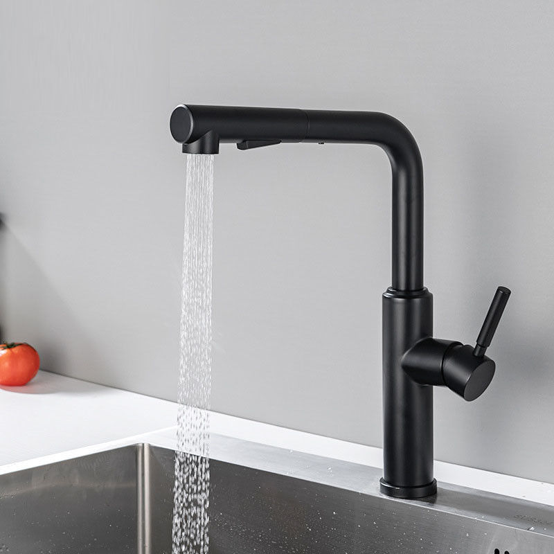 Hebelgriff ziehen Wannen-Hahn in Matte Black Chrome Sn White Grey Finish herunter