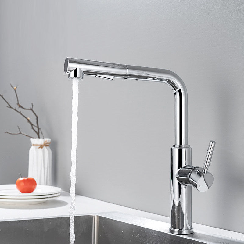 Hebelgriff ziehen Wannen-Hahn in Matte Black Chrome Sn White Grey Finish herunter